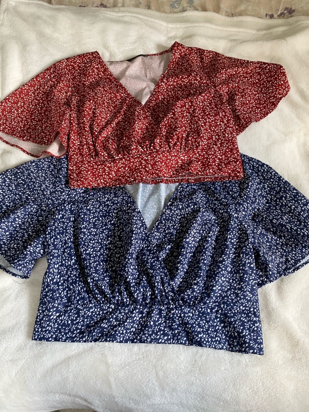 Bundle of Two SHEIN floral Crop Tops